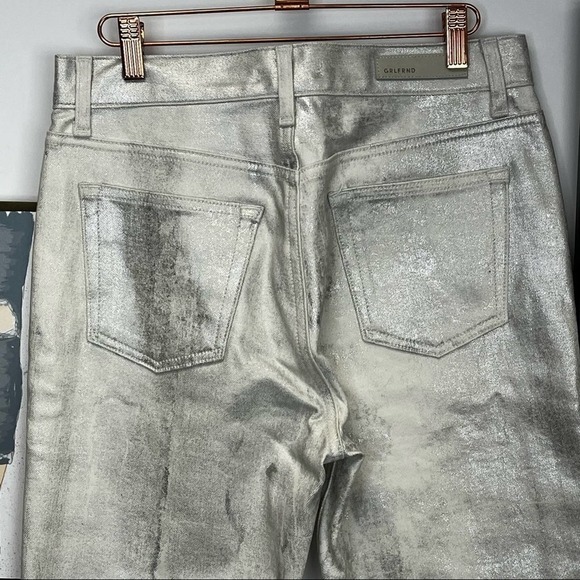 GRLFRND KAROLINA METALLIC HIGHRISE SKINNY JEANS SZ 28 - Picture 8 of 12